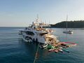 LOVE T Azimut Grande 35m - anchored with the water toys LOVE T Azimut Grande 35m - anchored with the water toys