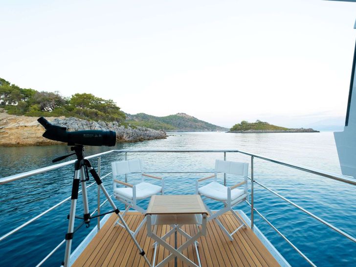 LOVE T Azimut Grande 35m - master cabin balcony LOVE T Azimut Grande 35m - master cabin balcony