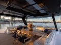 MOON 60 HULL 8 2025 - flybridge dining area MOON 60 HULL 8 2025 - flybridge dining area