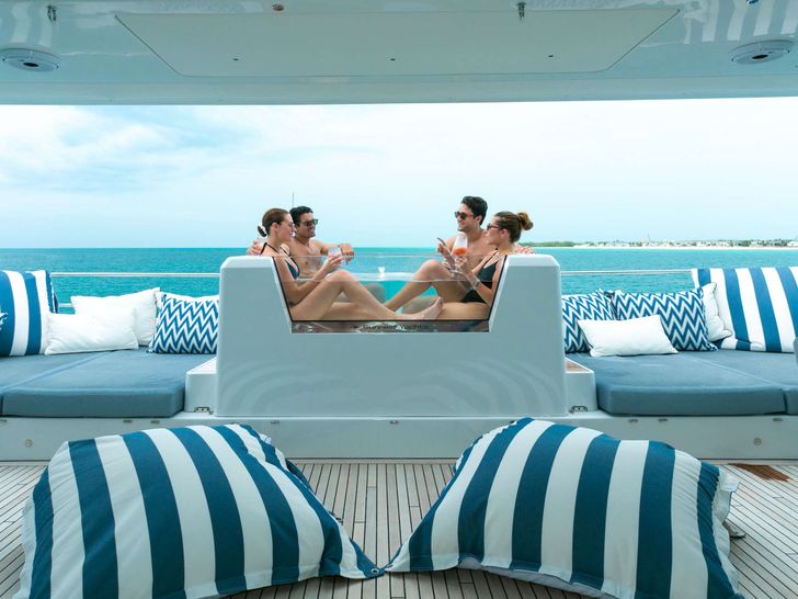 BLESSED Sunreef 80 Power - flybridge hot tub BLESSED Sunreef 80 Power - flybridge hot tub