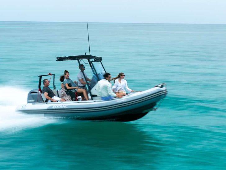 BLESSED Sunreef 80 Power - guests on the tender BLESSED Sunreef 80 Power - guests on the tender