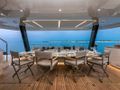 BLESSED Sunreef 80 Power - aft alfresco dining area BLESSED Sunreef 80 Power - aft alfresco dining area