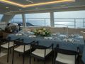 BLESSED Sunreef 80 Power - indoor dining area BLESSED Sunreef 80 Power - indoor dining area