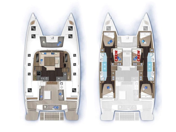BABALU 51 Lagoon 51 - layout BABALU 51 Lagoon 51 - layout