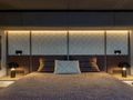 OTOCTONE Sunreef 80 - master cabin bed OTOCTONE Sunreef 80 - master cabin bed
