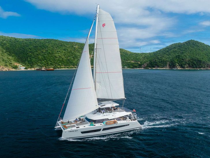 LIQUID SKY Fountaine Pajot Alegria 67 - cruising LIQUID SKY Fountaine Pajot Alegria 67 - cruising