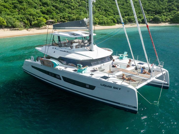 LIQUID SKY Fountaine Pajot Alegria 67 - anchored LIQUID SKY Fountaine Pajot Alegria 67 - anchored