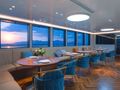 WHITE PEARL Custom Yacht 56m indoor dining area