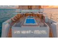 WHITE PEARL Custom Yacht 56m - aft deck infinity pool/jacuzzi WHITE PEARL Custom Yacht 56m - aft deck infinity pool/jacuzzi