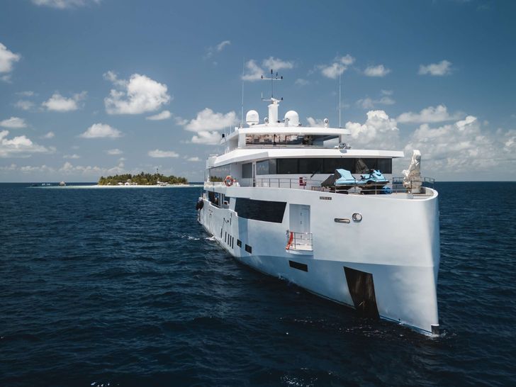 WHITE PEARL Custom Yacht 56m - bow view WHITE PEARL Custom Yacht 56m - bow view
