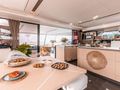 THE BLUE DREAM Fountaine Pajot 67 - indoor dining area THE BLUE DREAM Fountaine Pajot 67 - indoor dining area