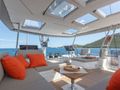 THE BLUE DREAM Fountaine Pajot 67 flybridge seating area