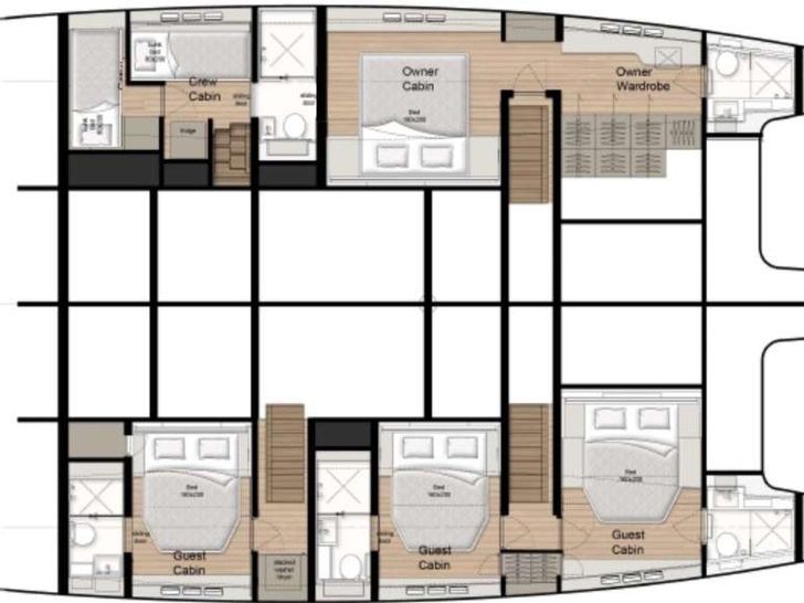 DESSUS Sunreef 60 - layout DESSUS Sunreef 60 - layout
