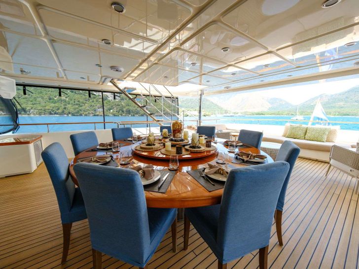POLARIS CRN Ancona 43 - sky deck dining area POLARIS CRN Ancona 43 - sky deck dining area