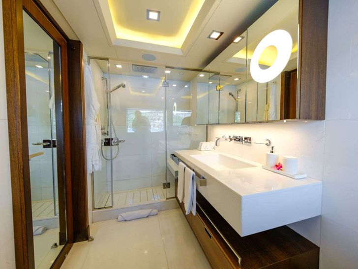 POLARIS CRN Ancona 43 - master cabin bathroom other view POLARIS CRN Ancona 43 - master cabin bathroom other view