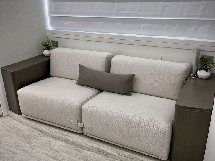 DADDY Sanlorenzo SL108 master cabin seating area DADDY Sanlorenzo SL108 master cabin seating area