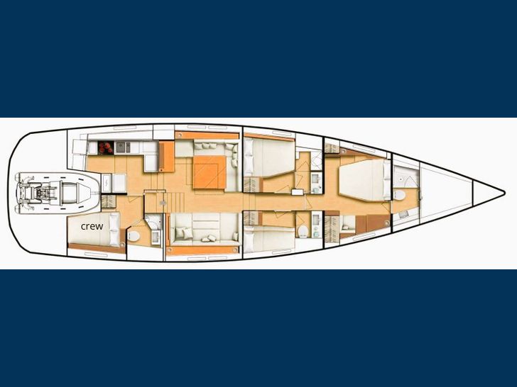 MAHINA 3 CNB Bordeaux 21m yacht layout