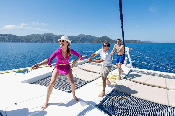 Charter Yacht ZORBA CAT - Fountaine Pajot Eleuthera 60 - 4 Cabins - Aegina - Poros - Saronic Islands - Greece