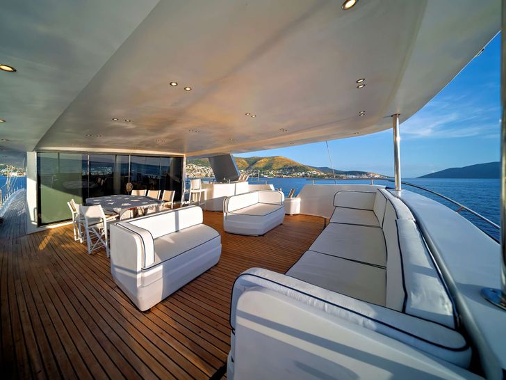 S4 Custom Gulet Motor Sailor 35m - aft deck S4 Custom Gulet Motor Sailor 35m - aft deck