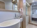 KIMON Ferretti 620 VIP cabin bathroom