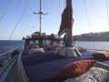 SEATZEN Custom Sailing Yacht 22m cushioned bronzing area with pillows
