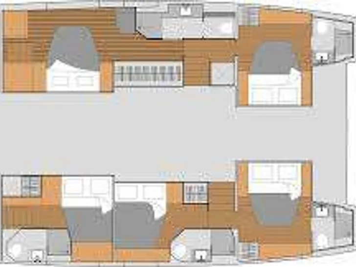 THREE DEE Fountaine Pajot Aura 51 - catamaran yacht layout THREE DEE Fountaine Pajot Aura 51 - catamaran yacht layout