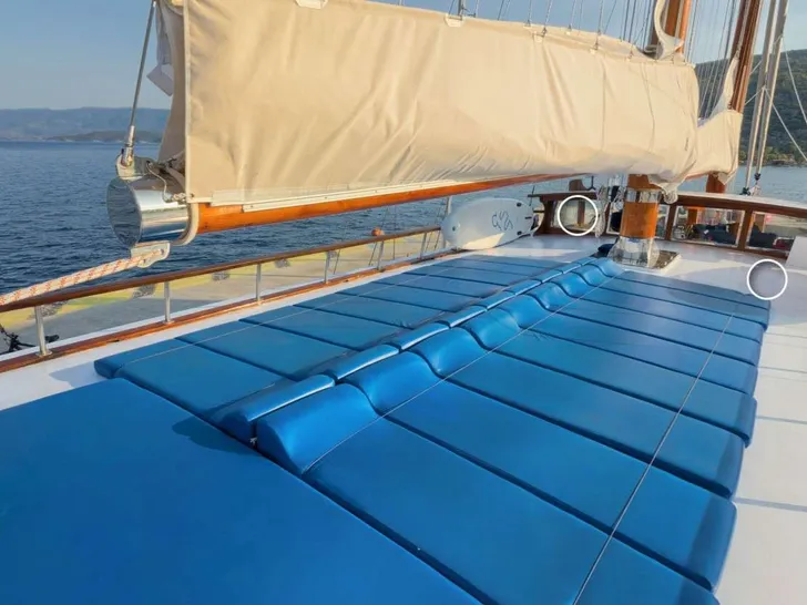 THALASSA Custom Gulet 36m - sun beds THALASSA Custom Gulet 36m - sun beds