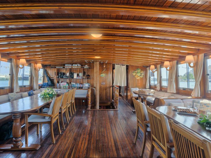THALASSA Custom Gulet 36m - dining area THALASSA Custom Gulet 36m - dining area