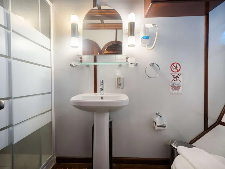 THALASSA Custom Gulet 36m - double cabin bathroom THALASSA Custom Gulet 36m - double cabin bathroom