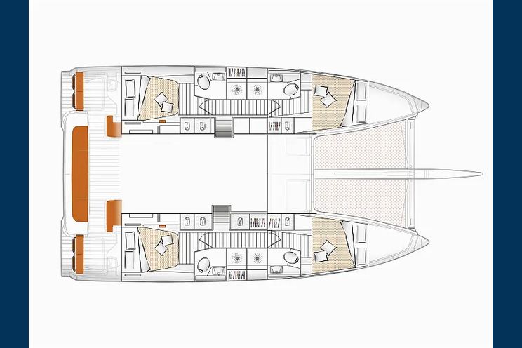 Layout for PHOEBE Excess 14 - catamaran