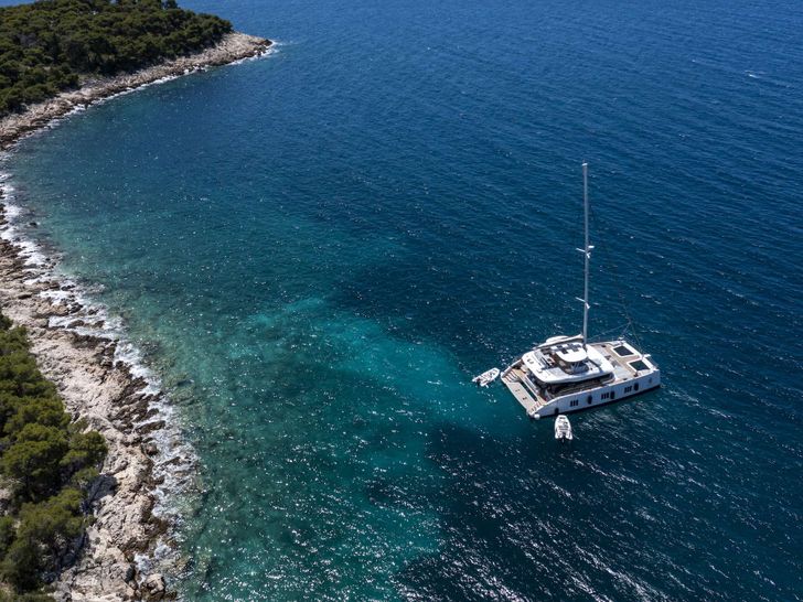 MR SI Sunreef 60 - top aerial shot MR SI Sunreef 60 - top aerial shot