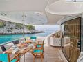 M FIVE Sunseeker 75 Yacht - aft deck dining M FIVE Sunseeker 75 Yacht - aft deck dining