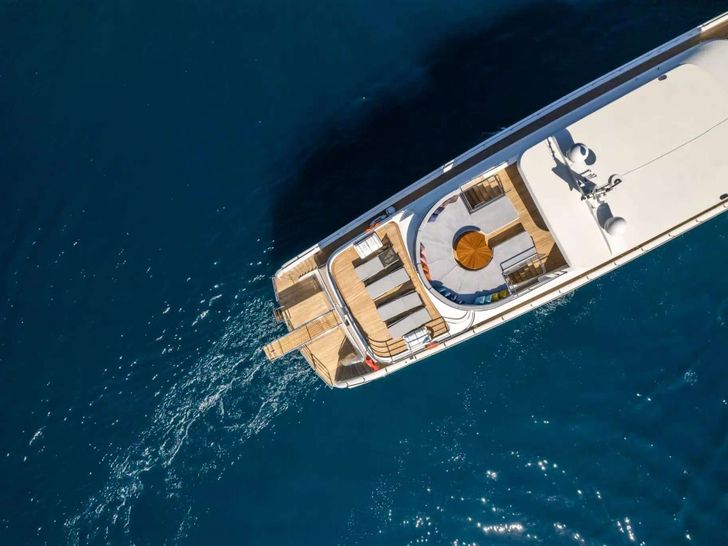 DEEP WATER Custom 39m - top aft shot DEEP WATER Custom 39m - top aft shot