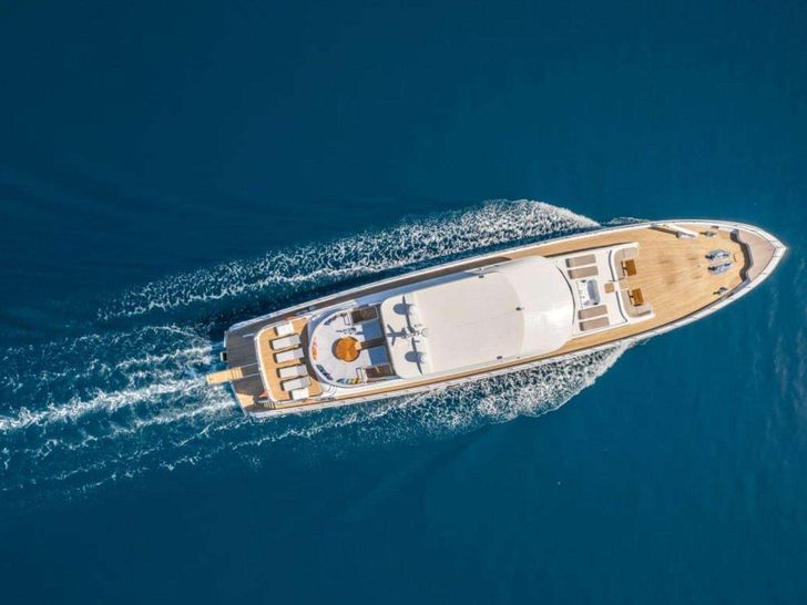 DEEP WATER Custom 39m - top aerial shot DEEP WATER Custom 39m - top aerial shot