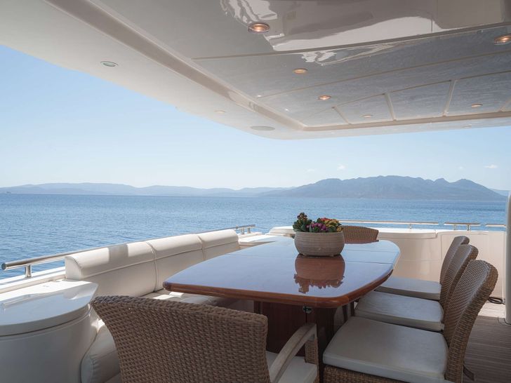 LIDIA Ferretti 830 - aft deck LIDIA Ferretti 830 - aft deck