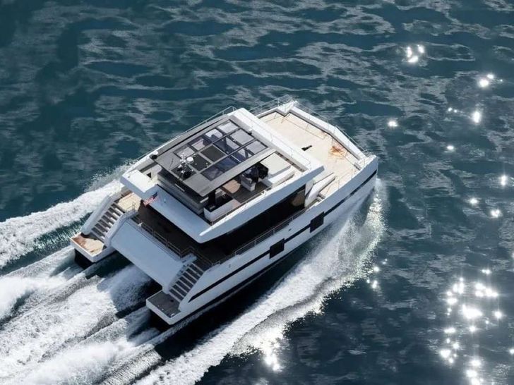 MARIA THERESE Sunreef Supreme 68 - Cruising Aerial Shot MARIA THERESE Sunreef Supreme 68 - Cruising Aerial Shot