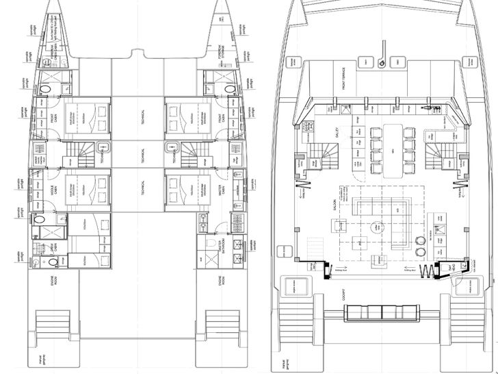 MARIA THERESE Sunreef Supreme 68 - layout MARIA THERESE Sunreef Supreme 68 - layout