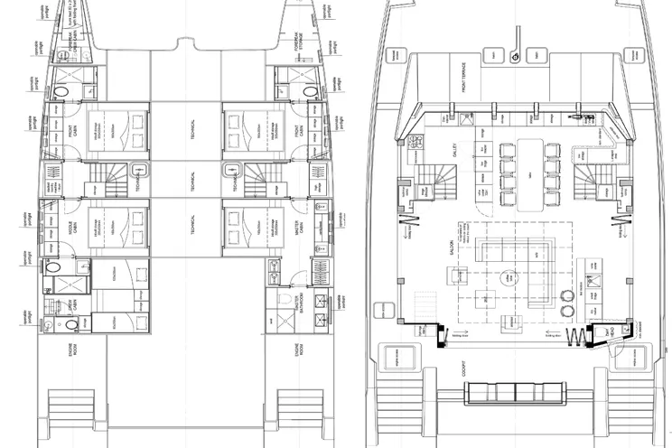 Layout for MARIA THERESE Sunreef Supreme 68 - layout