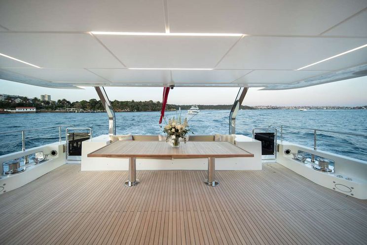 Charter Yacht BLUESTONE - Gulf Craft Majesty Nomad 101 - 5 Cabins - Gold Coast - Whitsunday Islands - Sydney - Australia
