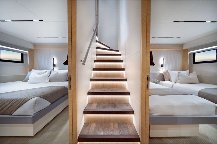 Charter Yacht BLUESTONE - Gulf Craft Majesty Nomad 101 - 5 Cabins - Gold Coast - Whitsunday Islands - Sydney - Australia