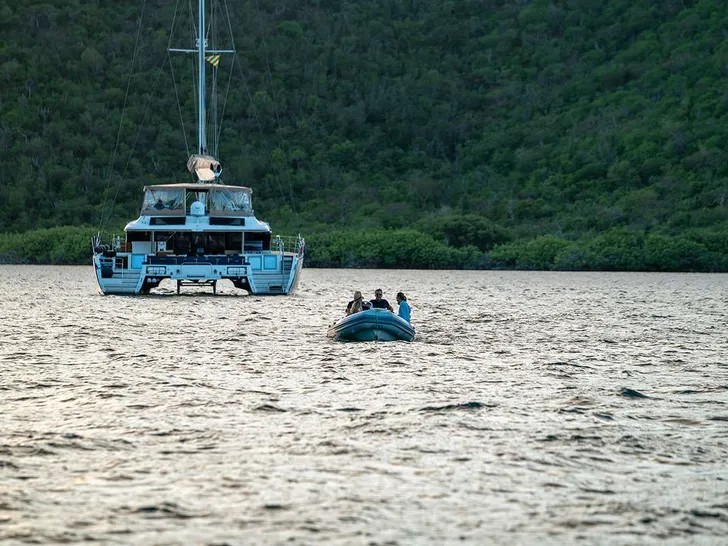 ANDROMEDA Lagoon 620 - anchored near an island ANDROMEDA Lagoon 620 - anchored near an island