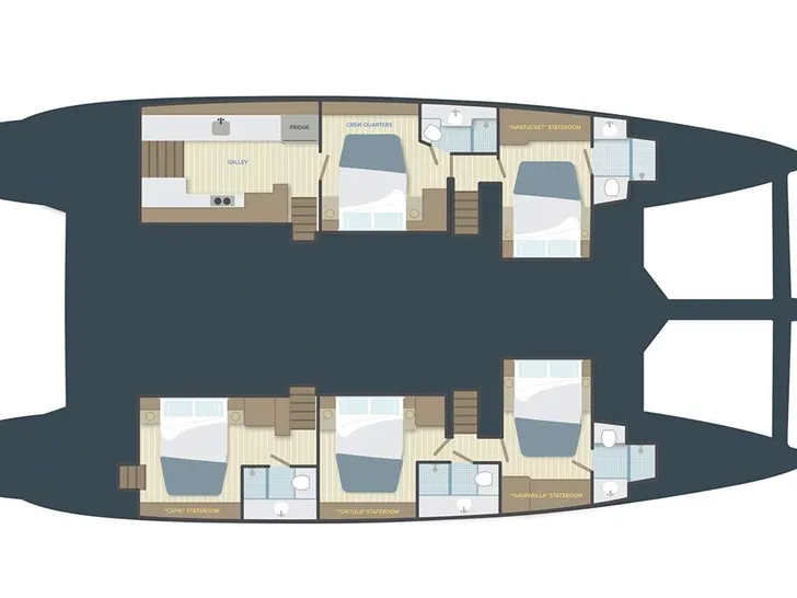 ANDROMEDA Lagoon 620 - layout ANDROMEDA Lagoon 620 - layout