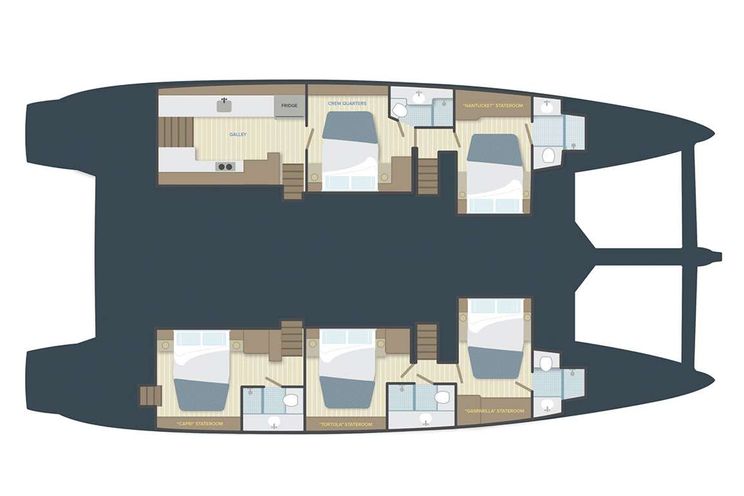 Layout for ANDROMEDA Lagoon 620 - layout