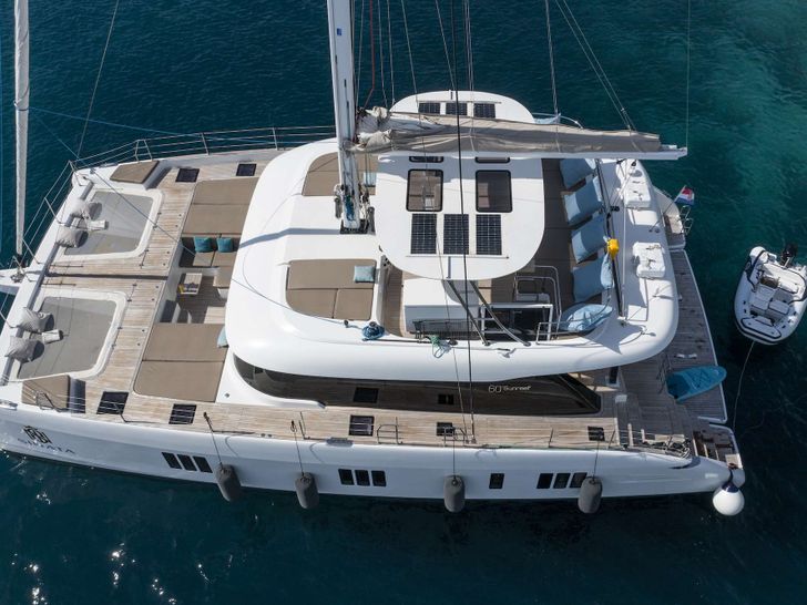 SINATA Sunreef 60 - aerial shot SINATA Sunreef 60 - aerial shot