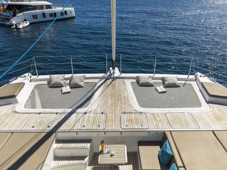 SINATA Sunreef 60 - foredeck top shot SINATA Sunreef 60 - foredeck top shot