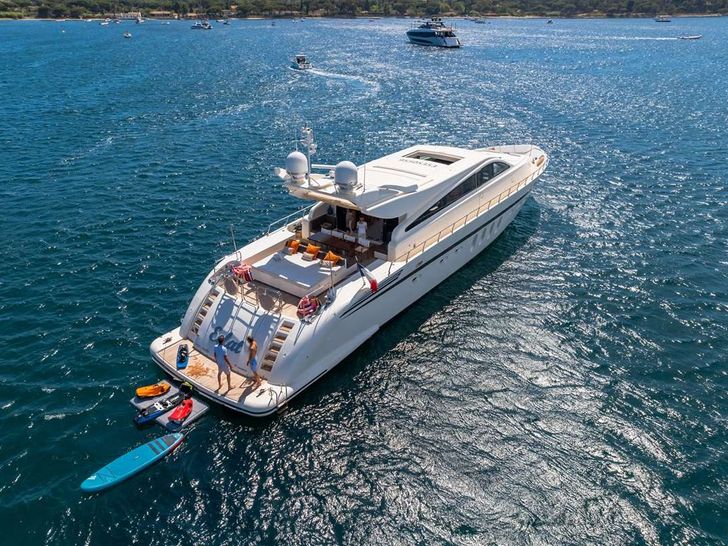 ECLAT Leopard 31 - aerial aft shot ECLAT Leopard 31 - aerial aft shot