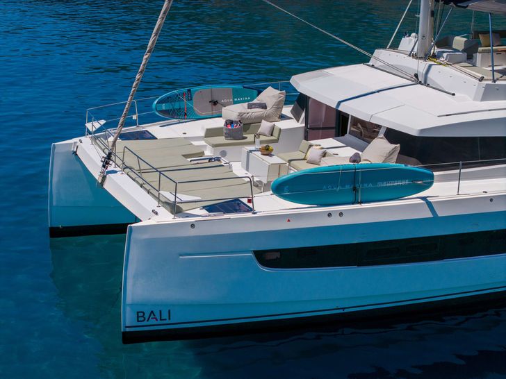 LIBRA Bali 5.4 - foredeck aerial shot LIBRA Bali 5.4 - foredeck aerial shot