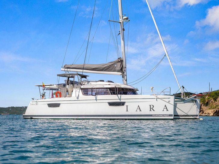 IARA Fountaine Pajot Saba 50 - side profile IARA Fountaine Pajot Saba 50 - side profile
