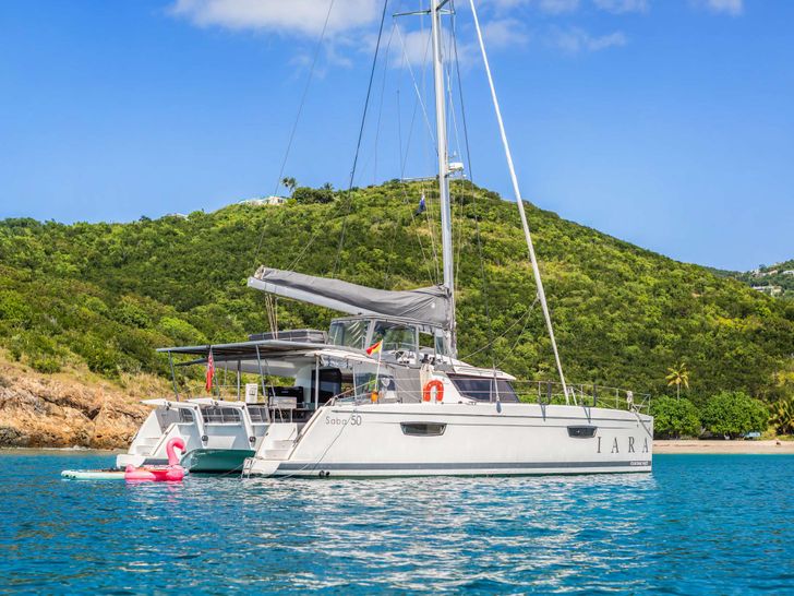 IARA Fountaine Pajot Saba 50 - stern view IARA Fountaine Pajot Saba 50 - stern view
