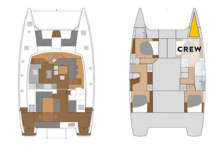 Layout for IARA Fountaine Pajot Saba 50 - layout